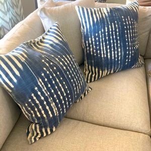 Pottery Barn • Shibori Indigo Blue Pillows